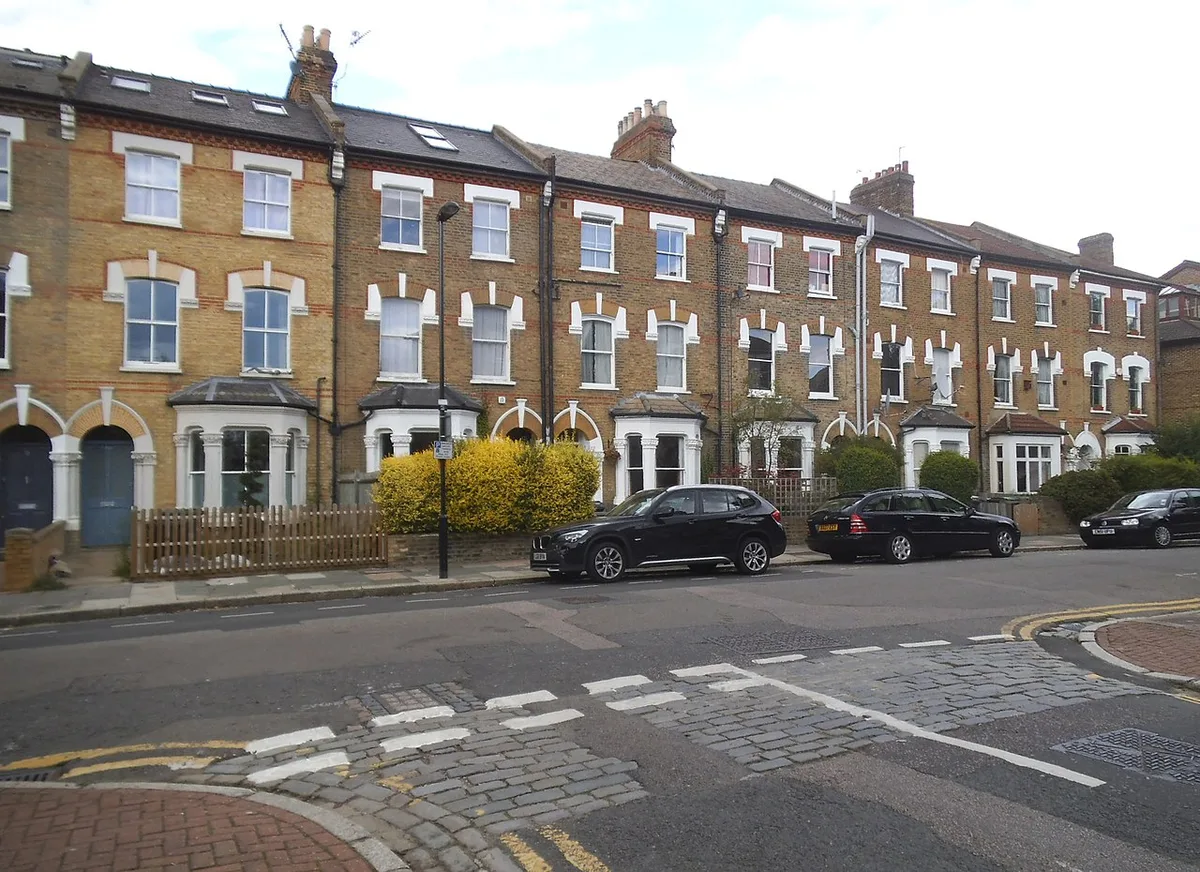 Terraced houses on Palace Road, Crouch End