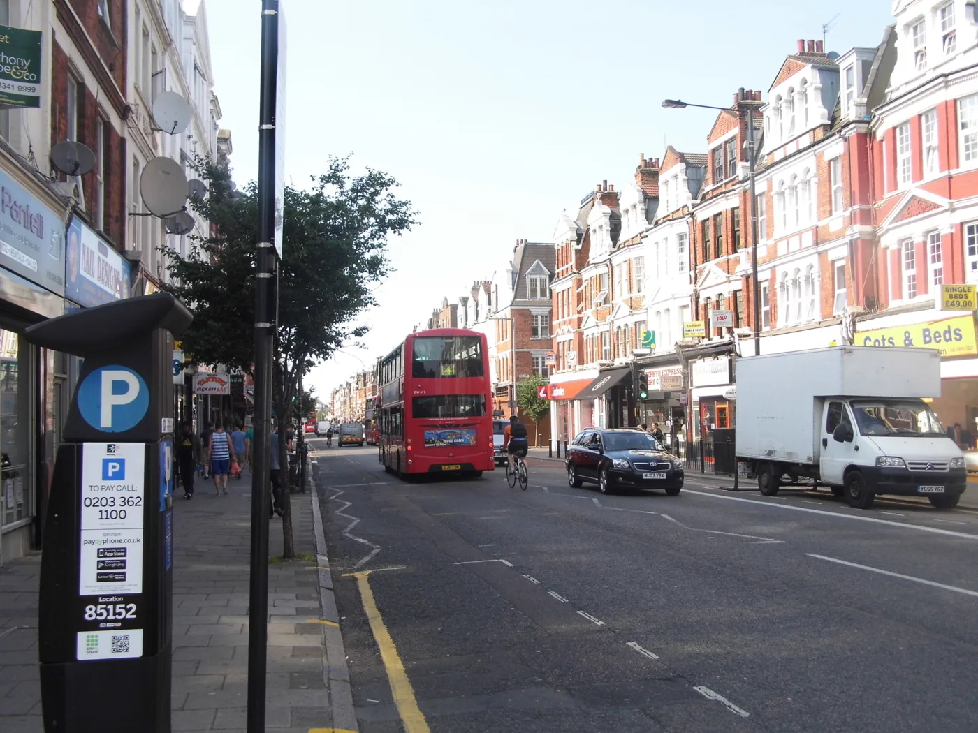 Green Lanes in Harringay, where the council wants a segregated cycle lane between Turnpike Lane and Hermitage Road