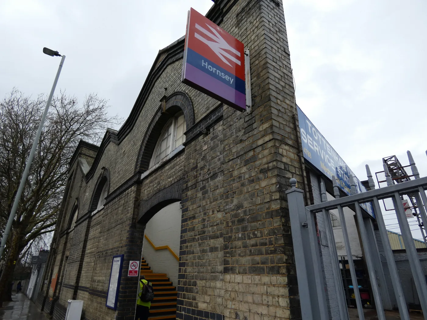 Hornsey station, the nearest railway station to Crouch End. Great Northern ran no trains here on Christmas Day or Boxing Day 2025.