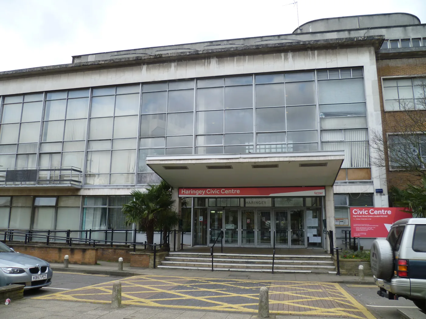 Haringey Civic Centre on High Road, Wood Green, the council's historic headquarters.
