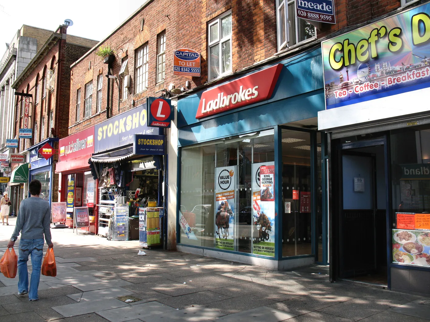 A Ladbrokes betting shop on High Road, Wood Green, photographed in 2009. Wood Green High Road is one of the clusters named in the council's scrutiny pack.
